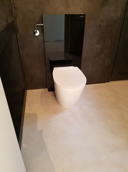 Wc Gébérit Monolith et habillage en verre